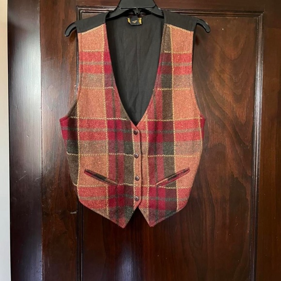 Vintage Other - Vintage 80’s/ 90’s A.J. Wool Plaid Vest